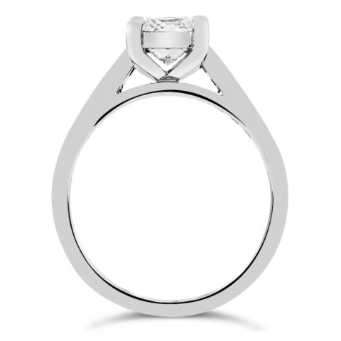 Ladies 18ct White Gold Princess Cut 4 Claw Diamond Engagement Ring