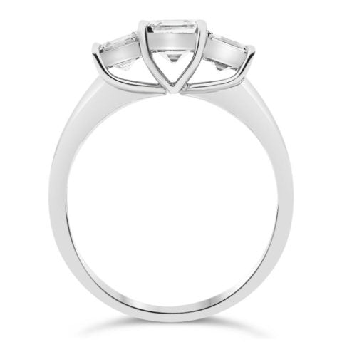 Trilogy Asscher Cut Engagement Ring