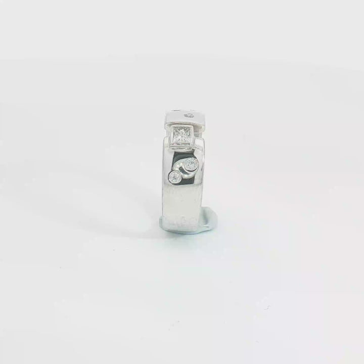 18ct WG Contemporary Diamond Band Ring