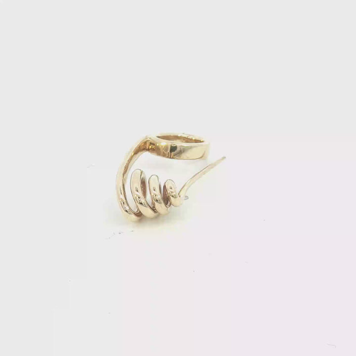 9ct YG Safety Pin / Pendant