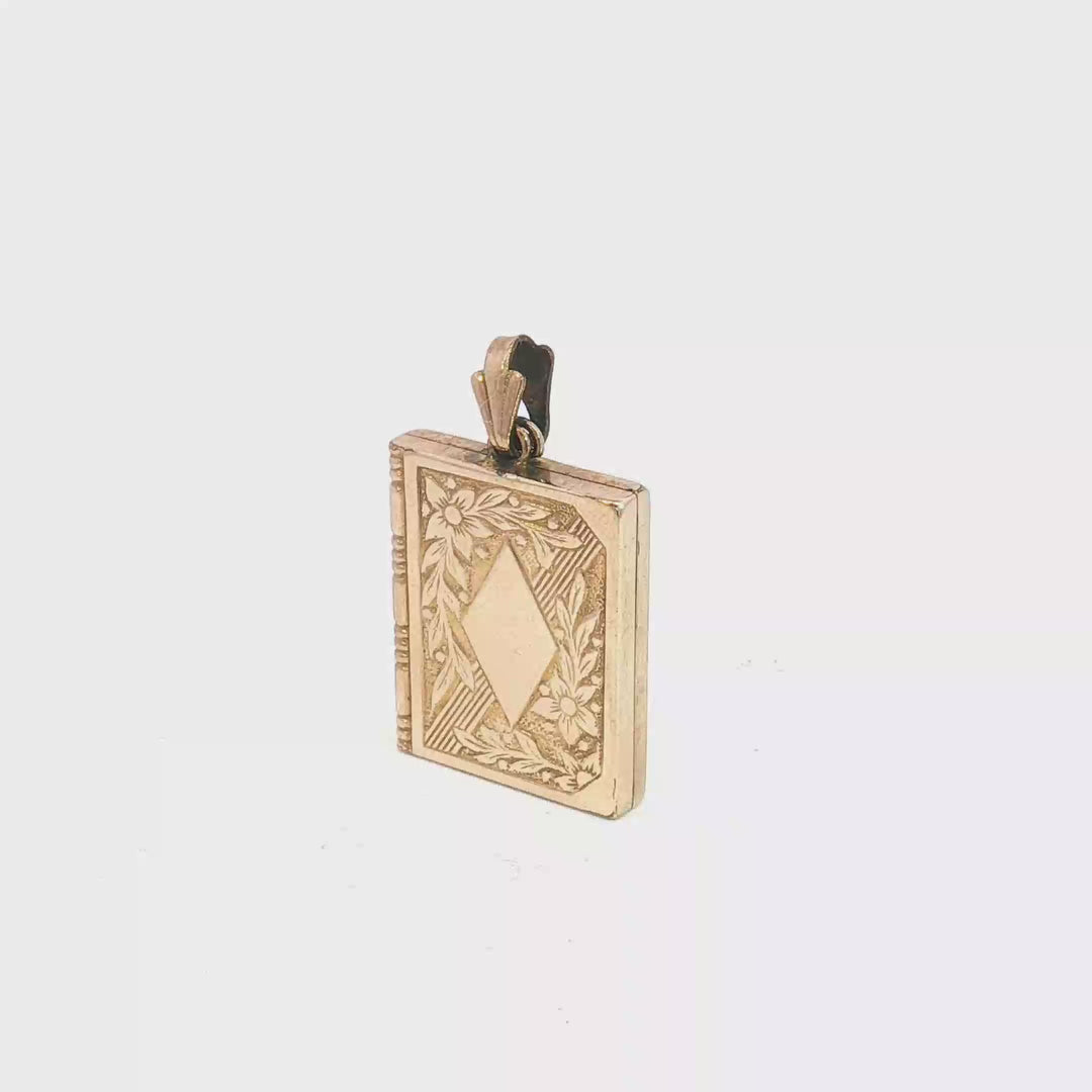 Gold Filled Book Locket