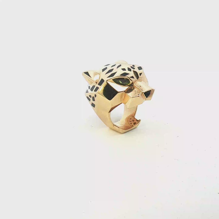 18ct Yellow Gold Cartier Panthere Ring