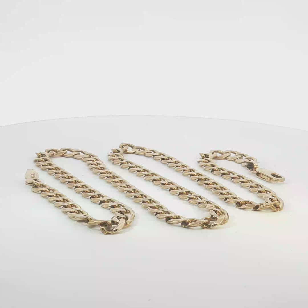 9ct YG Curb Link Chain