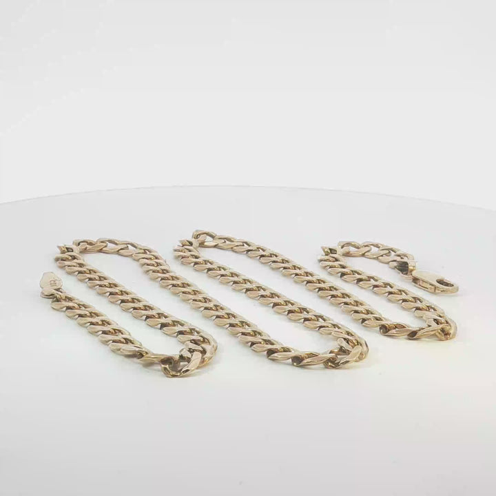 9ct YG Curb Link Chain