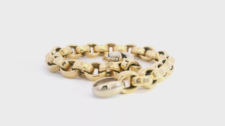 18ct Gold Belcher Link Bracelet