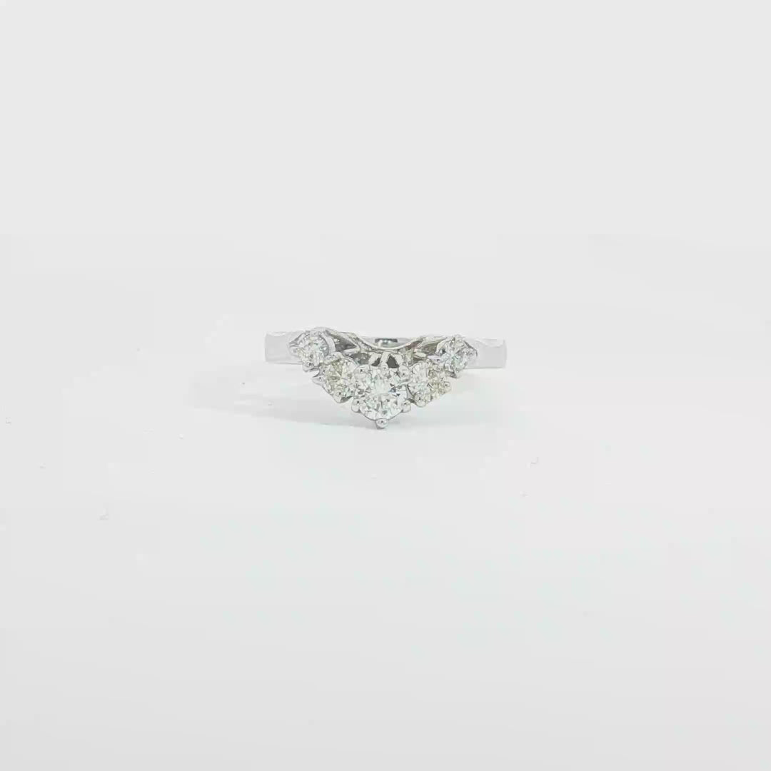 18ct WG Diamond Multistone Eternity Ring